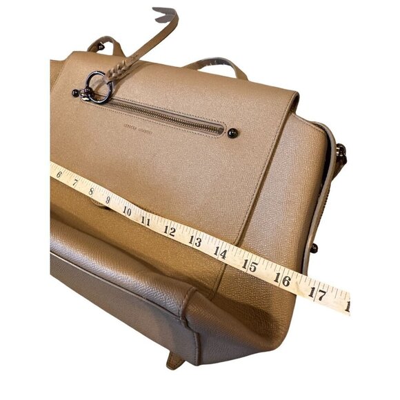 Rebecca Minkoff Beige Leather Crossbody Bag With Adjustable Strap & Front Zipper - Picture 13 of 15